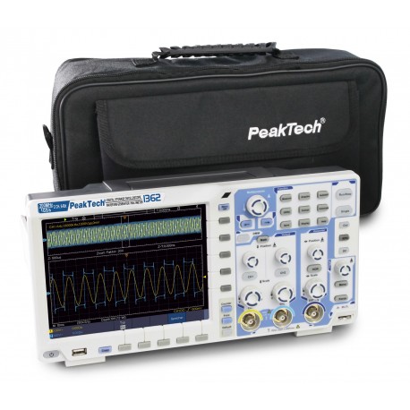 Oscilloscope 2x200MHz PeakTech® P 1362 et son sac de transport Oscilloscope 2x200MHz PeakTech® P 1362 et son sac de transport