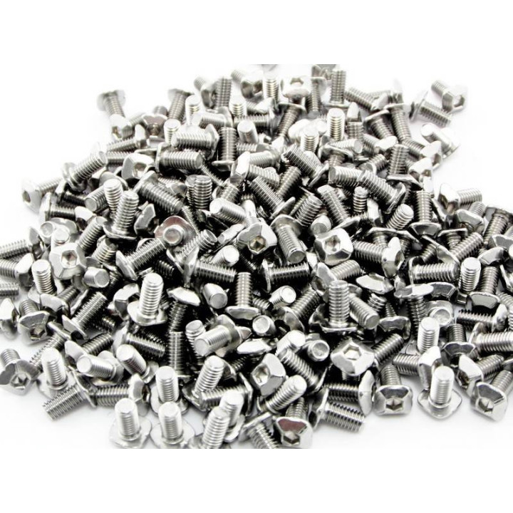 250 vis M3 tête carrée - Longueur 6 mm