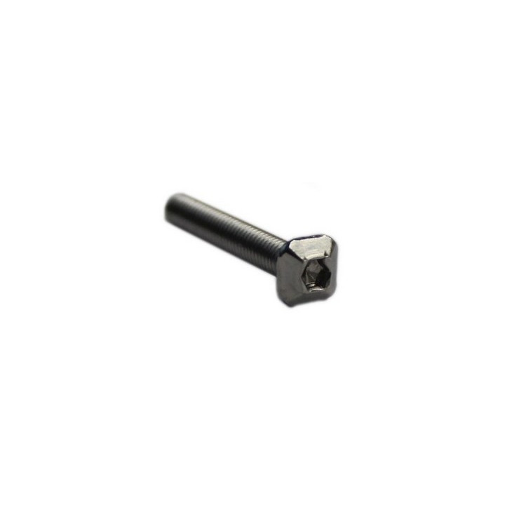 Détail de la vis M3 tête carrée - Longueur 20 mm