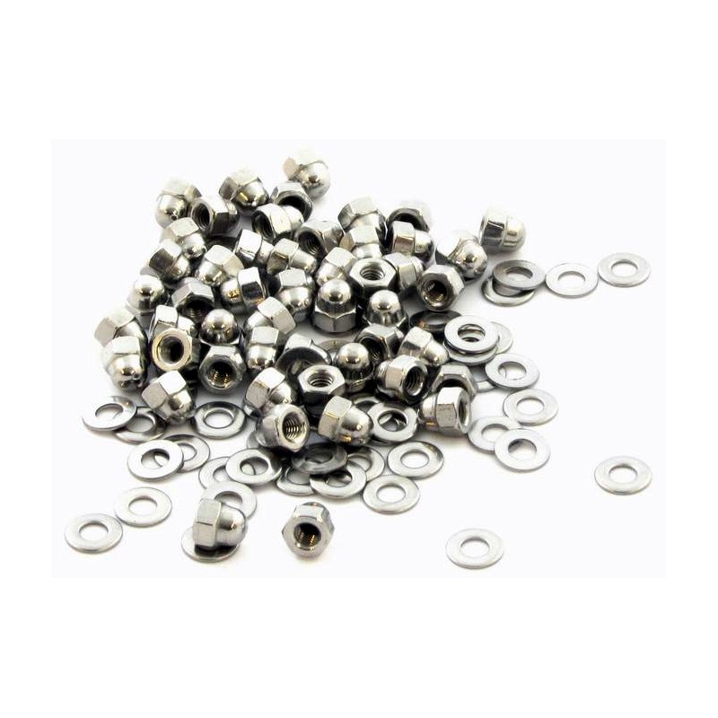 Lot De 3000 écrous Hexagonaux 3/8-16 Grade 5 Zingués - En Vrac Pour Professionnels