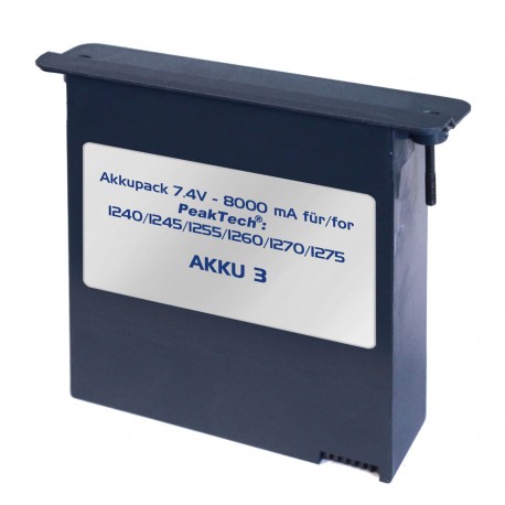 Batterie Li-Po 7,4V - 8000 mA PeakTech® AKKU3 pour oscilloscopes PeakTech® Batterie Li-Po 7,4V - 8000 mA PeakTech® AKKU3 pour oscilloscopes PeakTech®
