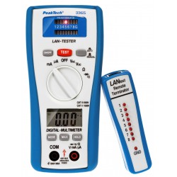 Multimètre avec testeur de câble réseau PeakTech® P3365