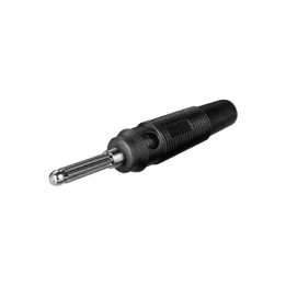 Fiche banane mâle 4 mm noir