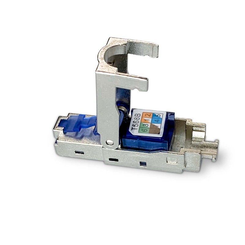 Connecteurs RJ45 Sans Outil CAT6A - Lot De 4, 10 Gbps, Pour Câbles Ethernet 23-26 AWG, Réutilisables