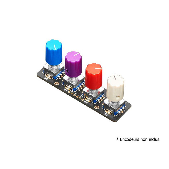 Platine I2C Adafruit 5752 avec 4 encodeurs Rotatifs