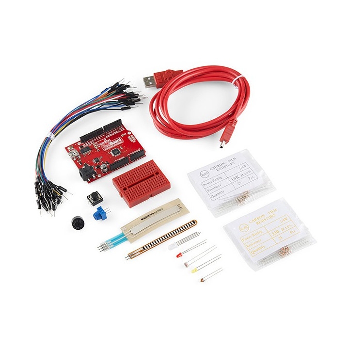 Les éléments du Starter kit RedBoard