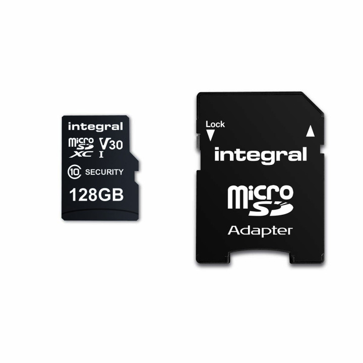 Carte microSD de caméra de sécurité de 128 Go pour caméras de tableau de bord, caméras domestiques, vidéosurveillance, cam  - 1