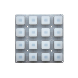 Face avant des boutons souples 4x4 en silicone