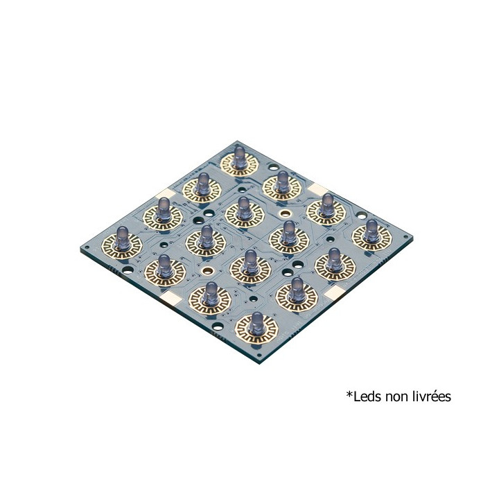 Platine Driver PCB pour 16 boutons Adafruit 1616 monter avec des leds
