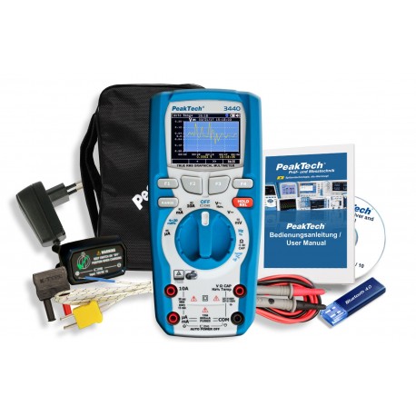 Accessoires livrés avec le multimètre graphique True RMS 50000 points 3440 Accessoires livrés avec le multimètre graphique True RMS 50000 points 3440