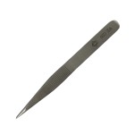 Pince à épiler avec des pointes épaisses et dentelées à l’intérieur et des rainures pour les doigts - 1