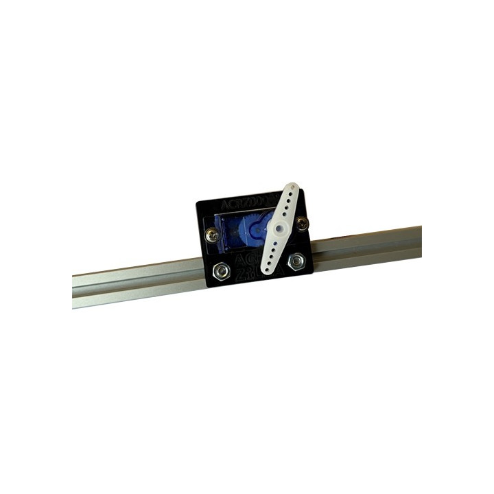 Exemple d'utilisation du support et d'un profilé MakerBeam avec le servomoteur FS90R