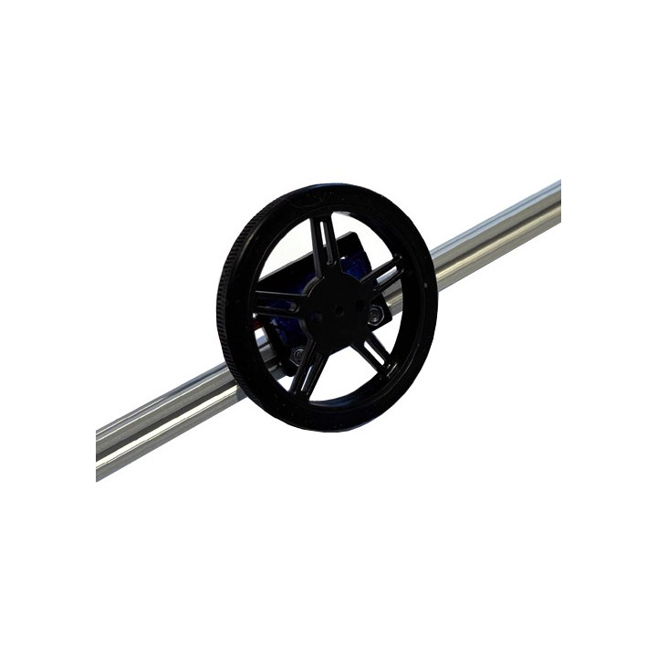 Exemple d'utilisation du support et d'un profilé MakerBeam avec l'ensemble COM-MOTOR05