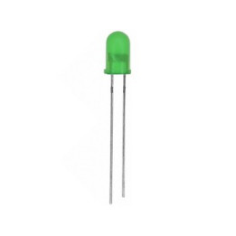 Led verte 5mm (sans résistance nécessaire)