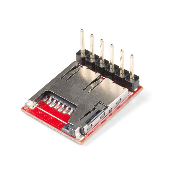 Vu de dessous du Data logger subminiature OpenLog DEV-13955