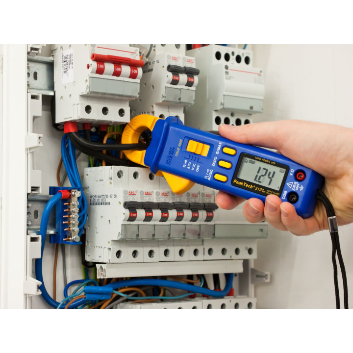 Exemple d'utilisation de la pince ampèremétrique True RMS PeakTech® 3131