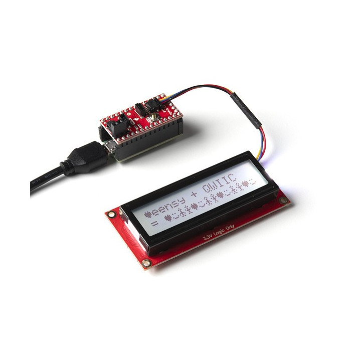 Exemple d'utilisation de la platine Shield Qwiic pour Teesny DEV-17119