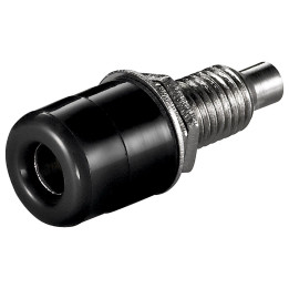Douille 4 mm standard isolée - noir  - 1