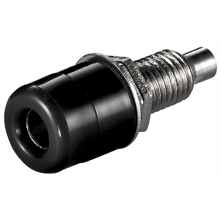 Douille 4 mm standard isolée - noir  - 1