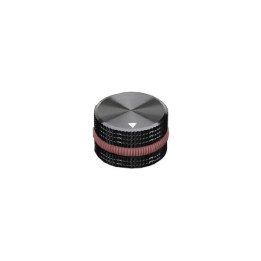Bouton aluminium pour potentiomètre et encodeur d'axe 6 mm