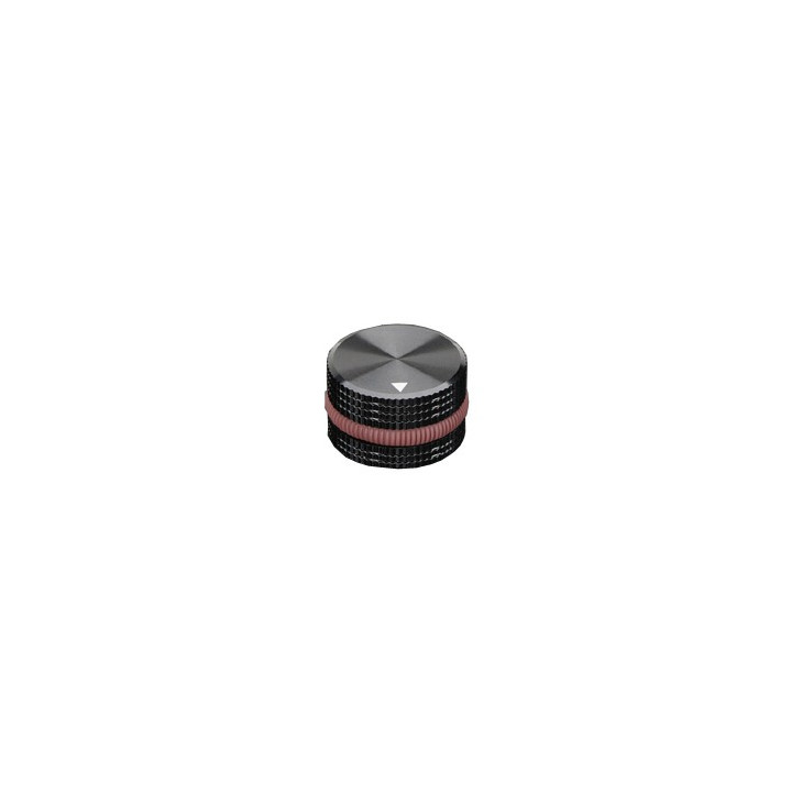 Bouton aluminium pour potentiomètre et encodeur d'axe 6 mm