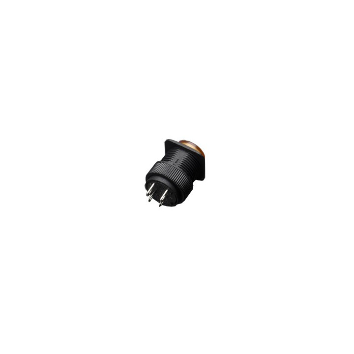 Bouton-poussoir OFF - ON orange  - 1