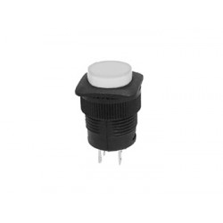 Bouton-poussoir lumineux OFF - (ON) blanc