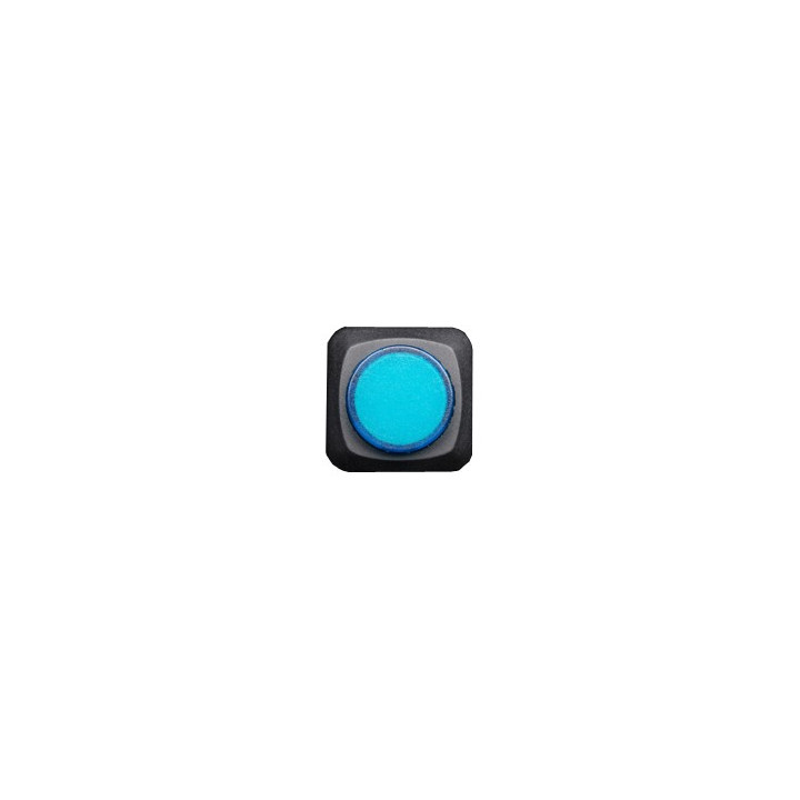 Bouton-poussoir lumineux OFF - (ON) bleu