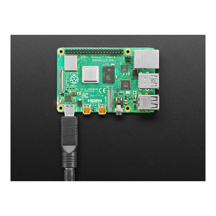 Exemple d'utilisation de l'adaptateur connecteur DC 2,1 mm vers USB C