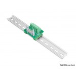 Connecteur IDC 2x8 vers borniers à vis pour montage Rail DIN Connecteur IDC 2x8 vers borniers à vis pour montage Rail DIN