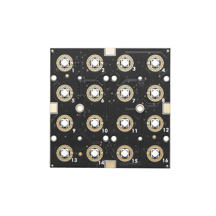 Face avant de la platine NeoTrellis Driver RVB pour clavier 4x4