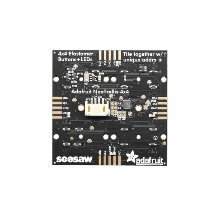 Face arrière de la platine NeoTrellis Driver RVB pour clavier 4x4