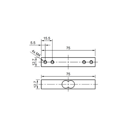 Capteur de force 10kg + ampli HX711 Capteur de force 10kg + ampli HX711