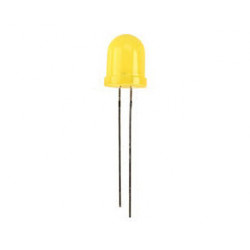 Led jaune 8mm (sans résistance nécessaire)