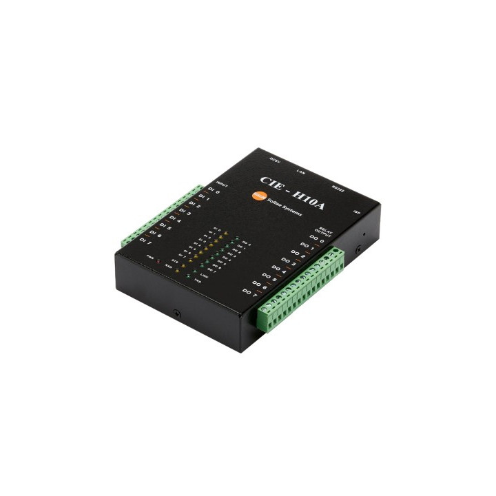 Convertisseur TCP/IP «» RS232 & 8 Entrées / 8 Sorties CIE-H10G