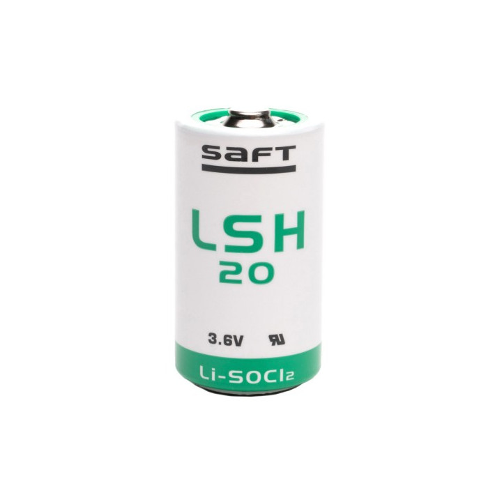 Pile Lithium SAFT 3,6V / 13,5Ah  LSH20 (format D/LR20)