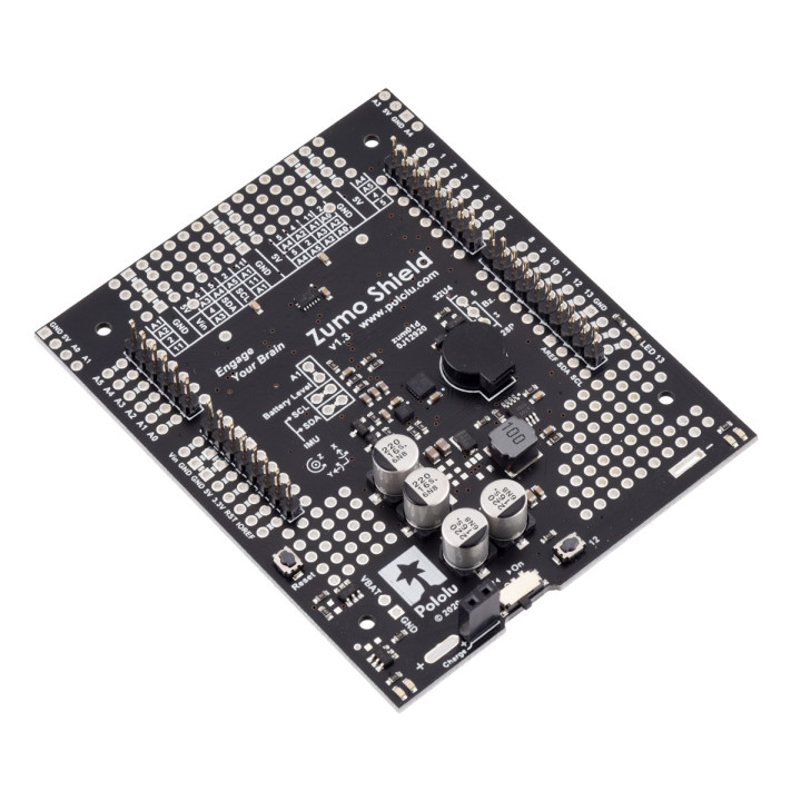 Vue de côté du shield Zumo v1.3 pour Arduino® 2521