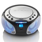 SCD-550SI Portable FM Radio CD/MP3/USB/Bluetooth® lecteur avec éclairage LED Argent - 1 SCD-550SI Portable FM Radio CD/MP3/USB/Bluetooth® lecteur avec éclairage LED Argent - 1