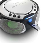 SCD-550SI Portable FM Radio CD/MP3/USB/Bluetooth® lecteur avec éclairage LED Argent - 5 SCD-550SI Portable FM Radio CD/MP3/USB/Bluetooth® lecteur avec éclairage LED Argent - 5