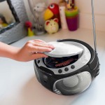 SCD-550SI Portable FM Radio CD/MP3/USB/Bluetooth® lecteur avec éclairage LED Argent - 6 SCD-550SI Portable FM Radio CD/MP3/USB/Bluetooth® lecteur avec éclairage LED Argent - 6