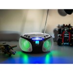 SCD-550SI Portable FM Radio CD/MP3/USB/Bluetooth® lecteur avec éclairage LED Argent - 8 SCD-550SI Portable FM Radio CD/MP3/USB/Bluetooth® lecteur avec éclairage LED Argent - 8