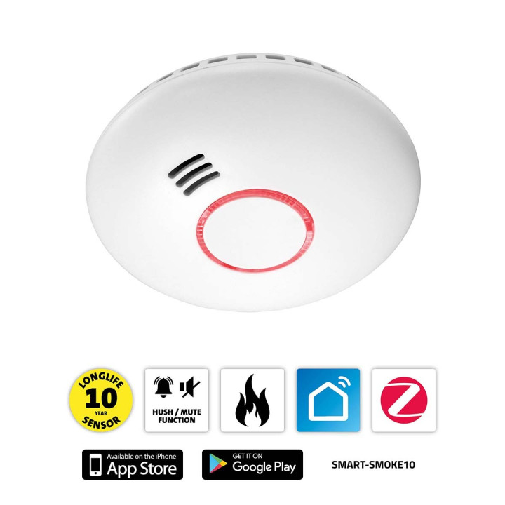 SMART-SMOKE10 Détecteur de fumée intelligent ZigBee  - 1