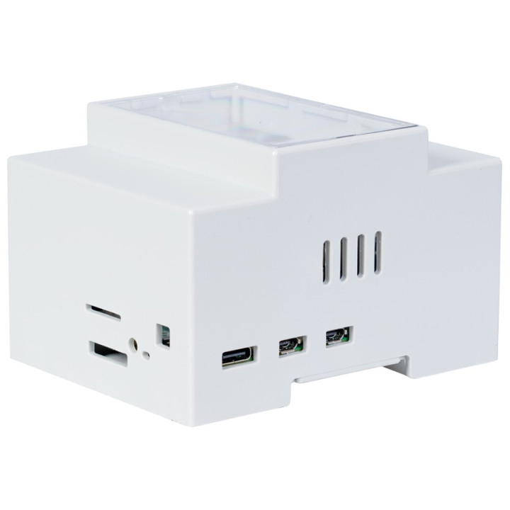 Boitier rail DIN gris pour Raspberry Pi 5