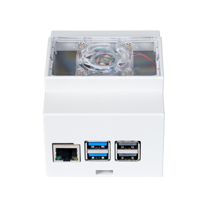 Boitier rail DIN gris pour Raspberry Pi 5