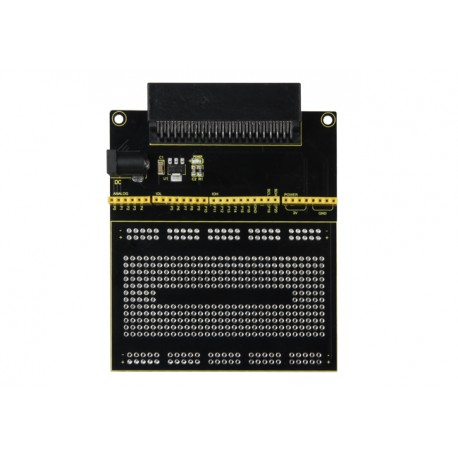 Vue de dessus de la Platine de prototypage pour micro:bit MB-CONN01 Vue de dessus de la Platine de prototypage pour micro:bit MB-CONN01