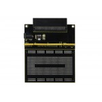 Vue de dessus de la Platine de prototypage pour micro:bit MB-CONN01 Vue de dessus de la Platine de prototypage pour micro:bit MB-CONN01