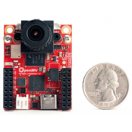 Comparaisons de la taille de la caméra intelligente OpenMV Cam RT1062 Comparaisons de la taille de la caméra intelligente OpenMV Cam RT1062