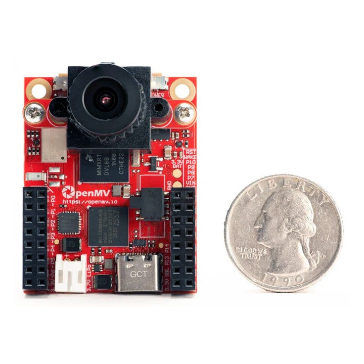 Comparaisons de la taille de la caméra intelligente OpenMV Cam RT1062