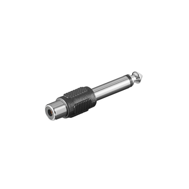 Adaptateur RCA femelle vers jack mâle 6,35mm mono
