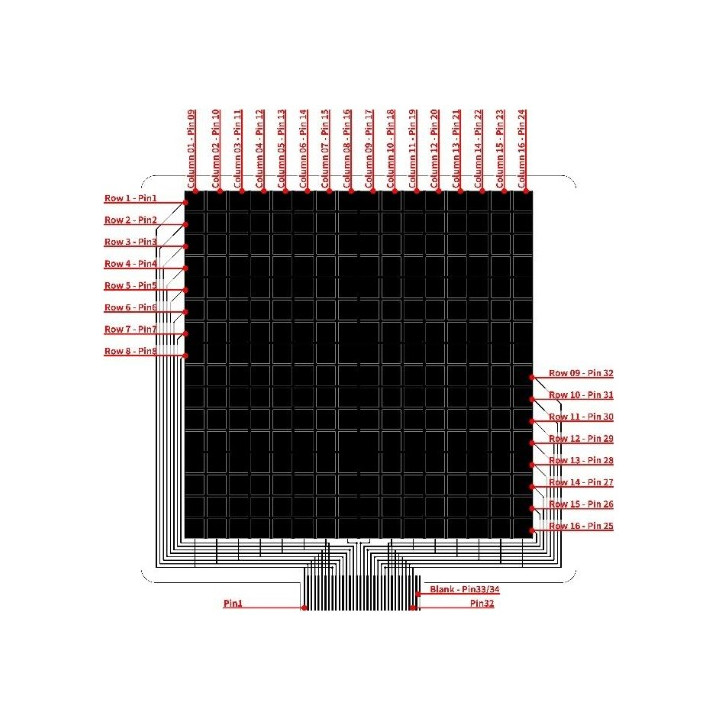 Schema du capteur FSR CERADEX (gamme Shunt) PMX1S